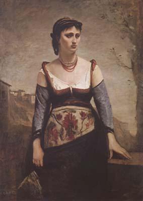 Jean Baptiste Camille  Corot Agostina (mk11) oil painting image